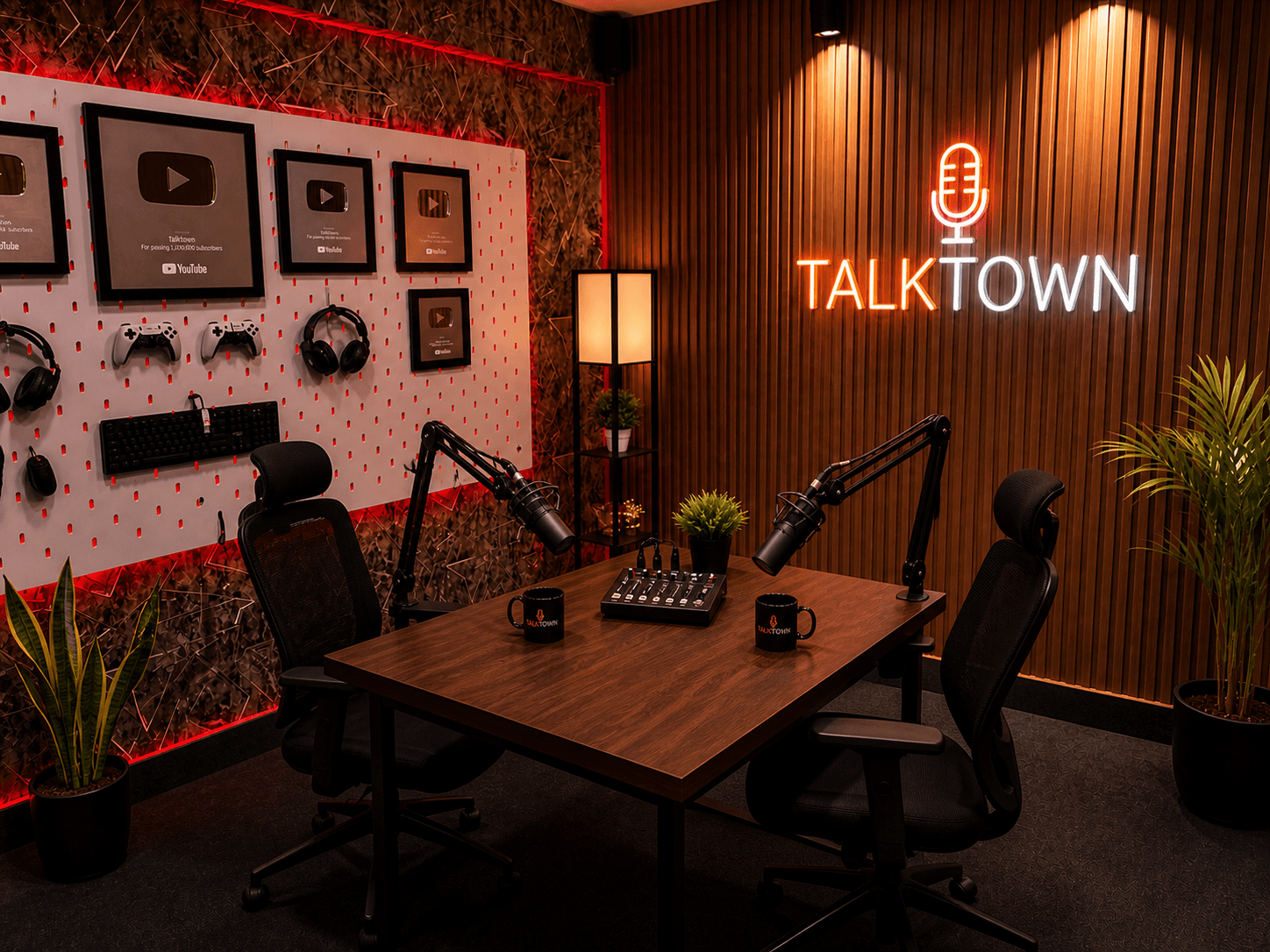 Talk Town podcast studio